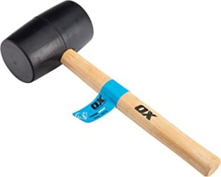 OX Trade Black Rubber Mallet
