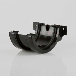 112mm Half Round Gutter Union Bracket (Black)