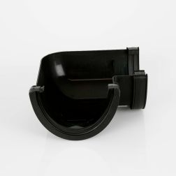 112mm Half Round Gutter 90o Angle (Black)