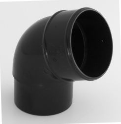 68Mm Round Downpipe 45o Bend (Black)