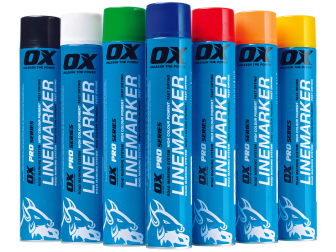 OX 750ML Permanent Line Marker Spray-White
