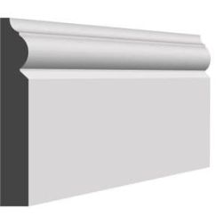 18x144mm Primed MDF Torus Skirting 4.4M