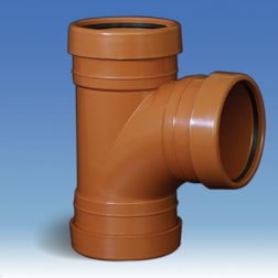 U/G 110mm 87.5O Triple Socket Tee Junction
