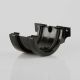112mm Half Round Gutter Union Bracket (Black)